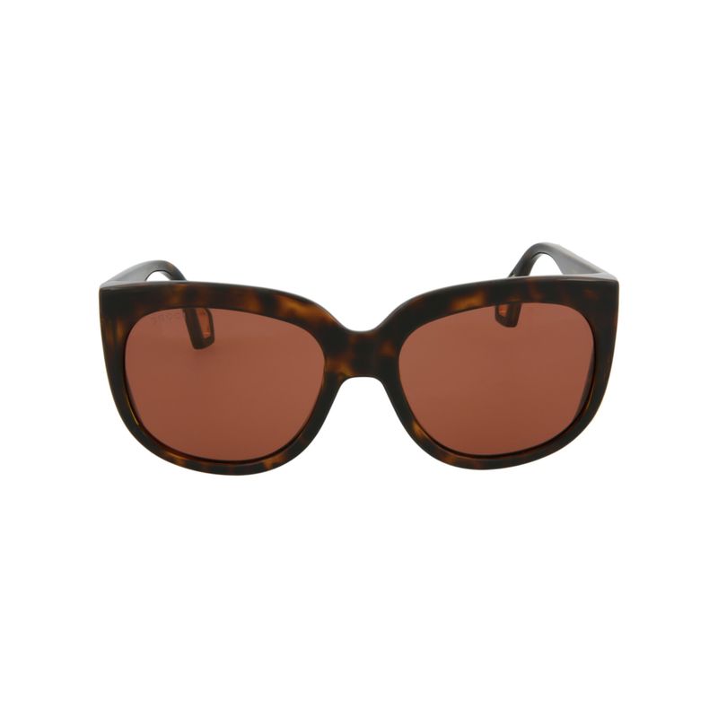 Gucci Square-Frame Injection Sunglasses Brown Womens